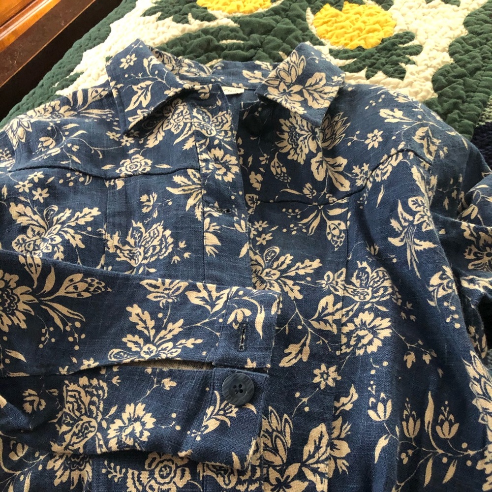Coldwater creek large blue blazer